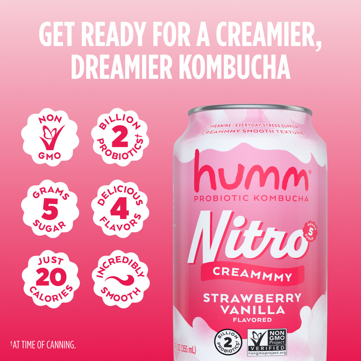 Nitro Strawberry Vanilla Kombucha