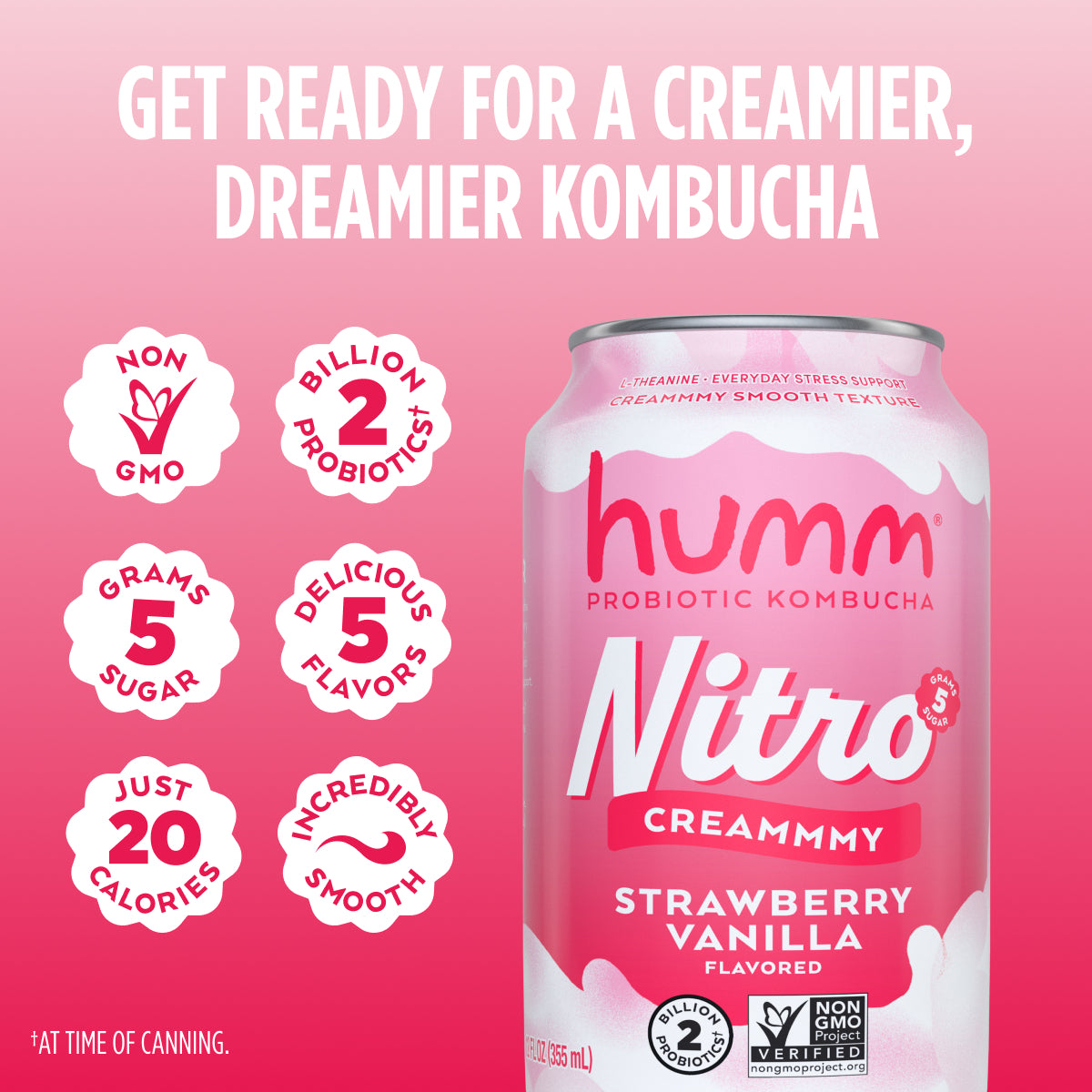 Nitro Strawberry Vanilla Kombucha