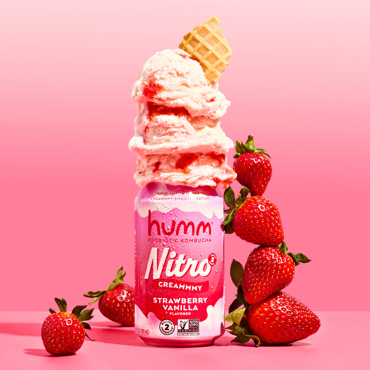 Nitro Strawberry Vanilla Kombucha