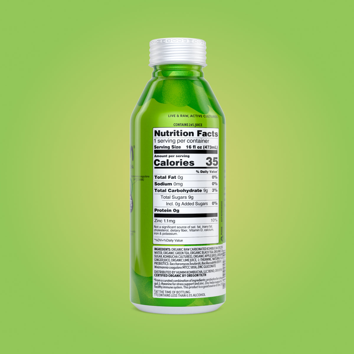 Probiome Ginger Lime Kombucha