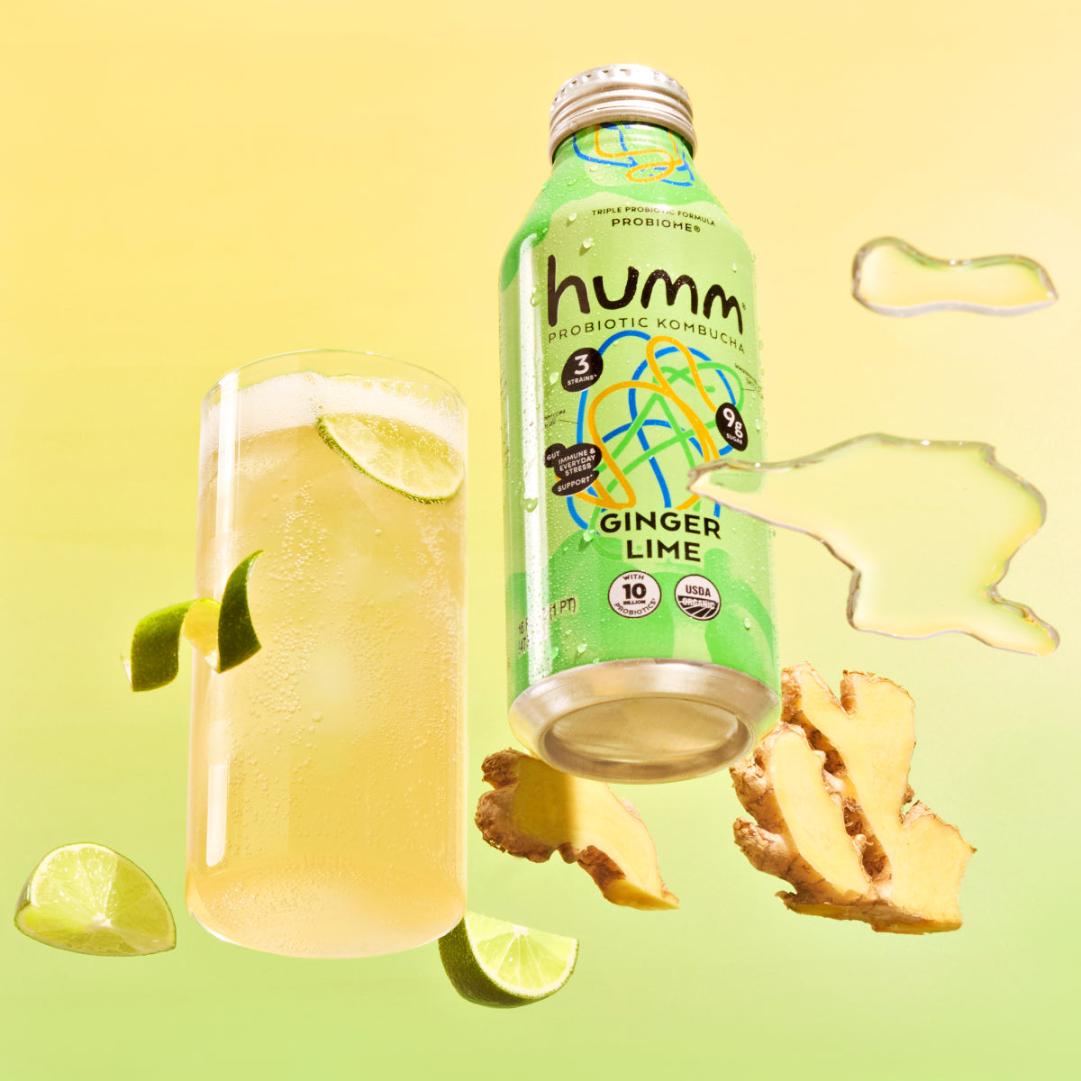 Probiome Ginger Lime Kombucha