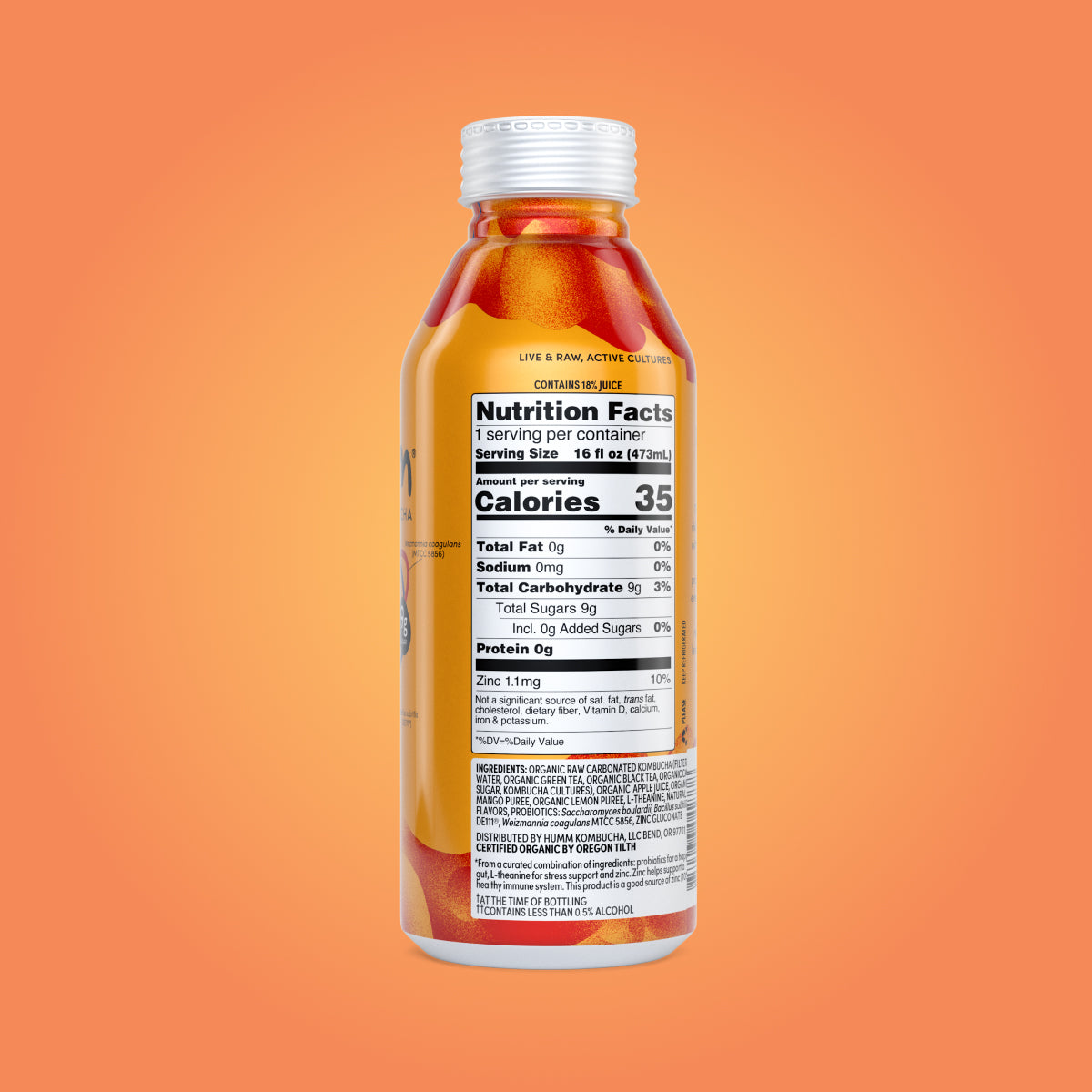 Probiome Mango Lemon Kombucha