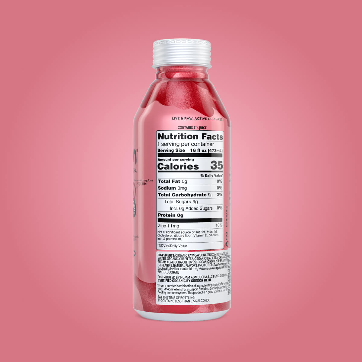 back of bottle of probiome
