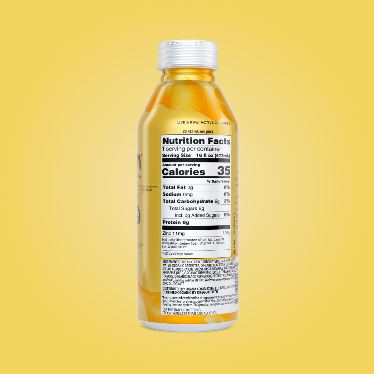 back of probiome bottle