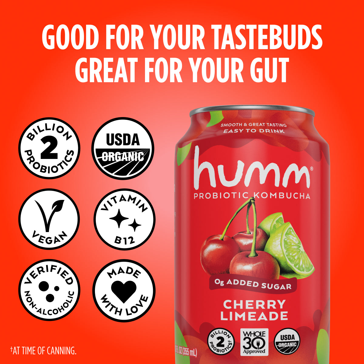 Whole30 Cherry Limeade Kombucha