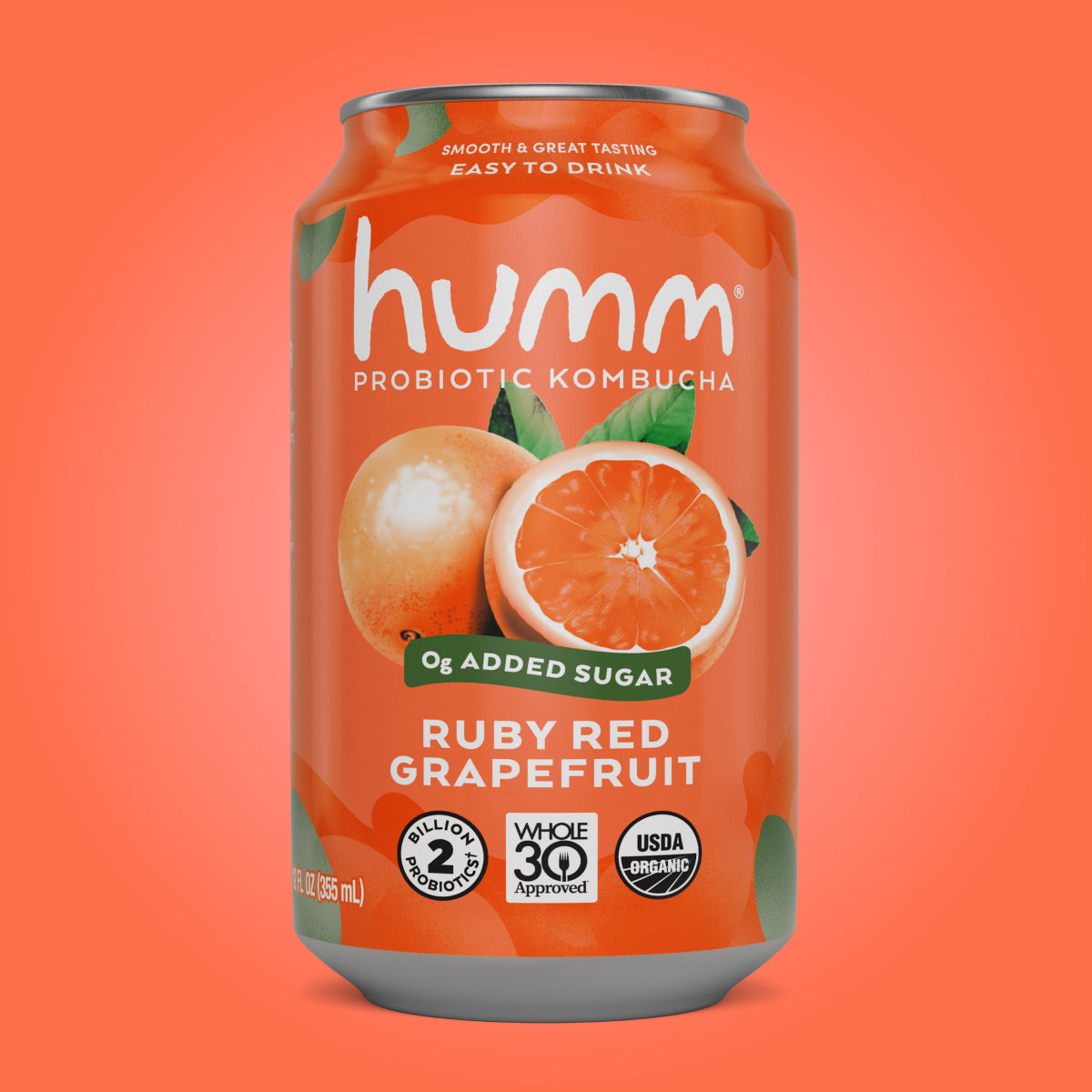 Whole30 Ruby Red Grapefruit Kombucha