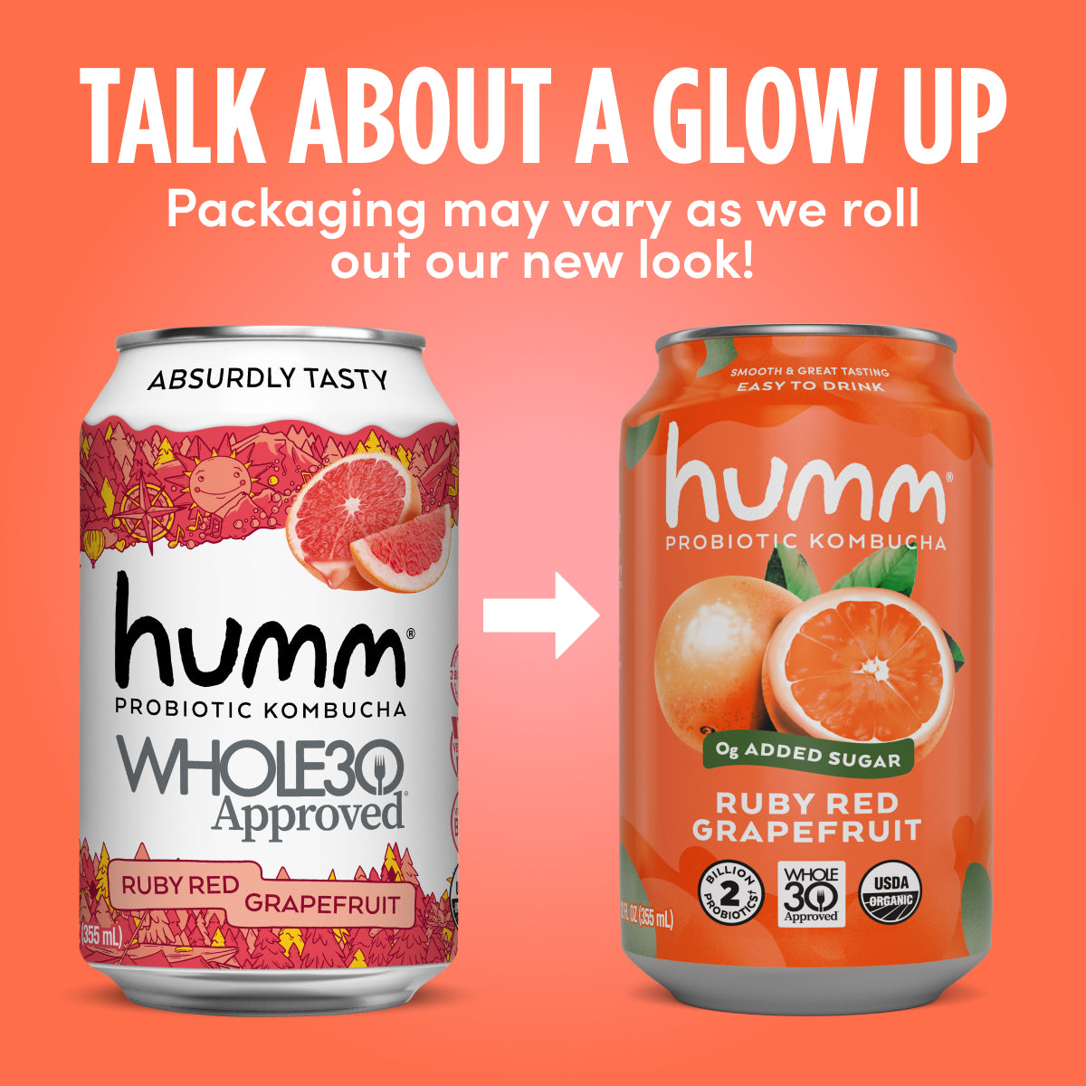 Whole30 Ruby Red Grapefruit Kombucha