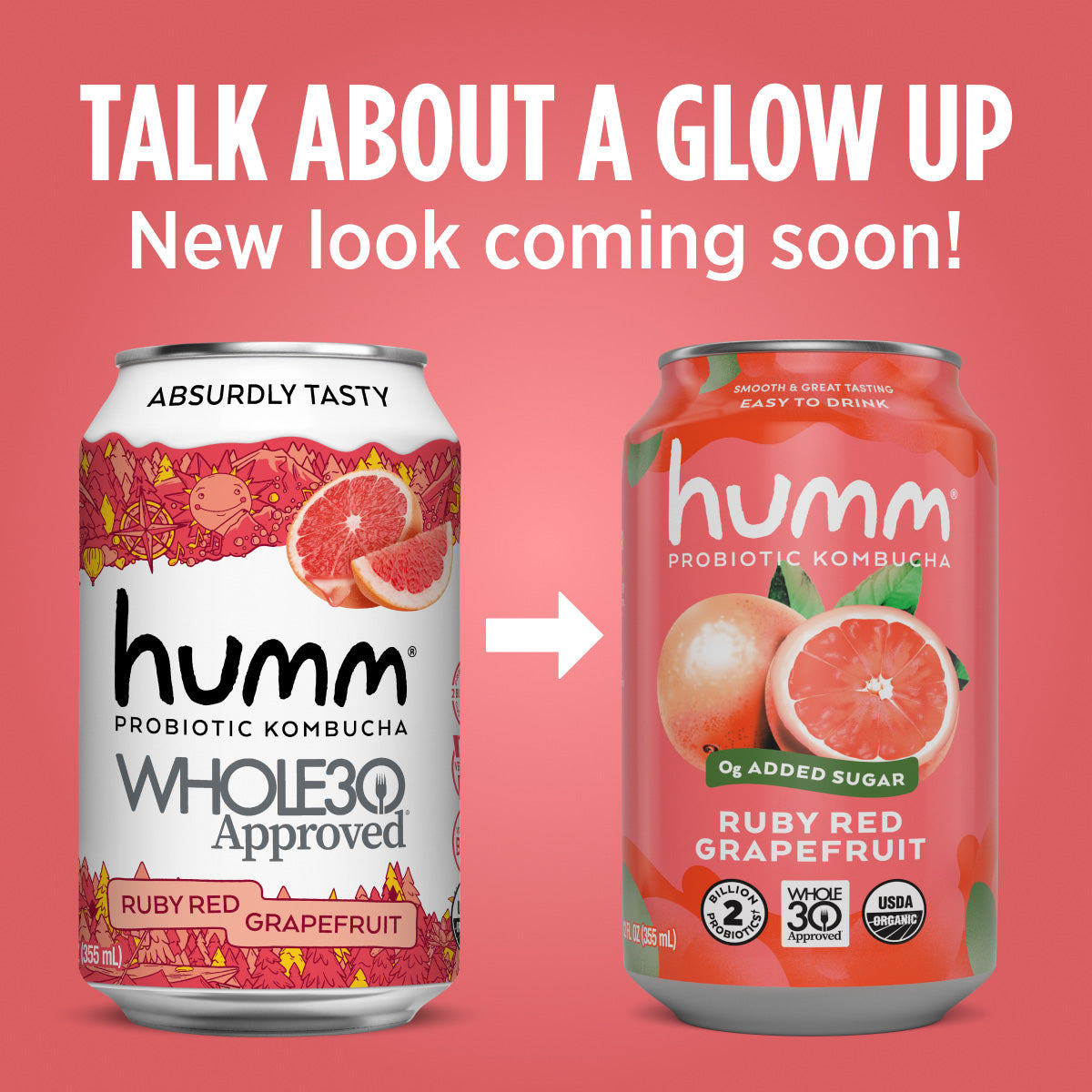 Whole30 Ruby Red Grapefruit Kombucha