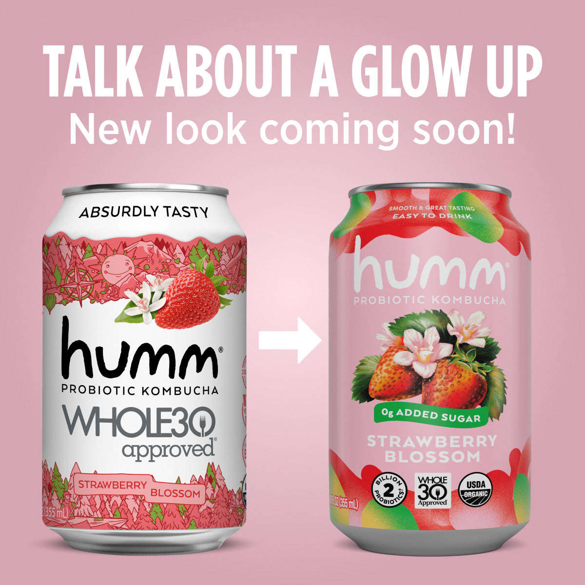 Whole30 Strawberry Blossom Kombucha