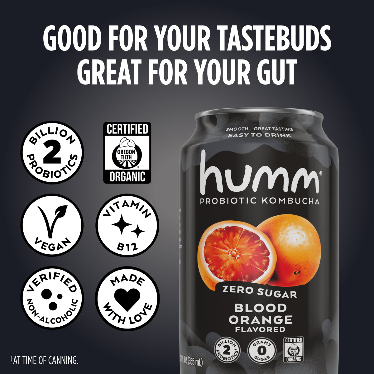 Zero Sugar Blood Orange Kombucha