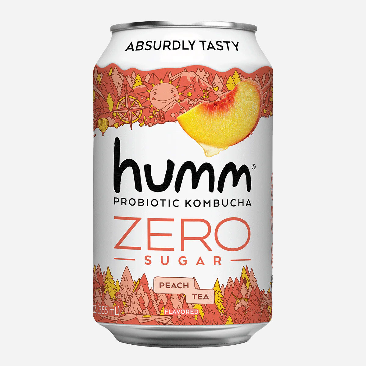 Zero Sugar Peach Tea Kombucha