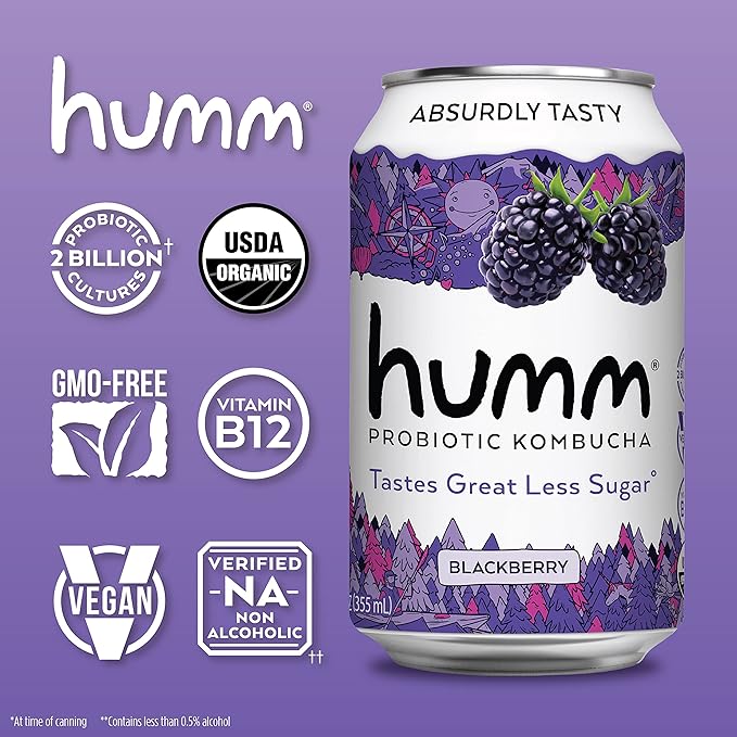 Original Blackberry Kombucha - Humm Kombucha