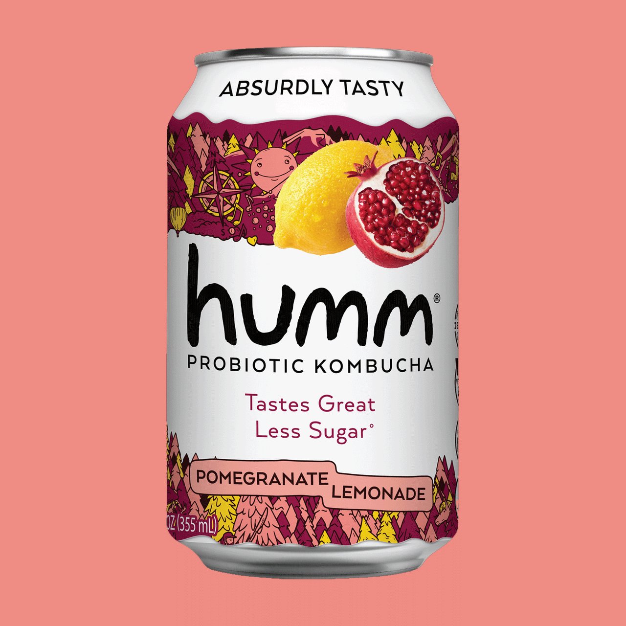 Original Pomegranate Lemonade Kombucha - Humm Kombucha