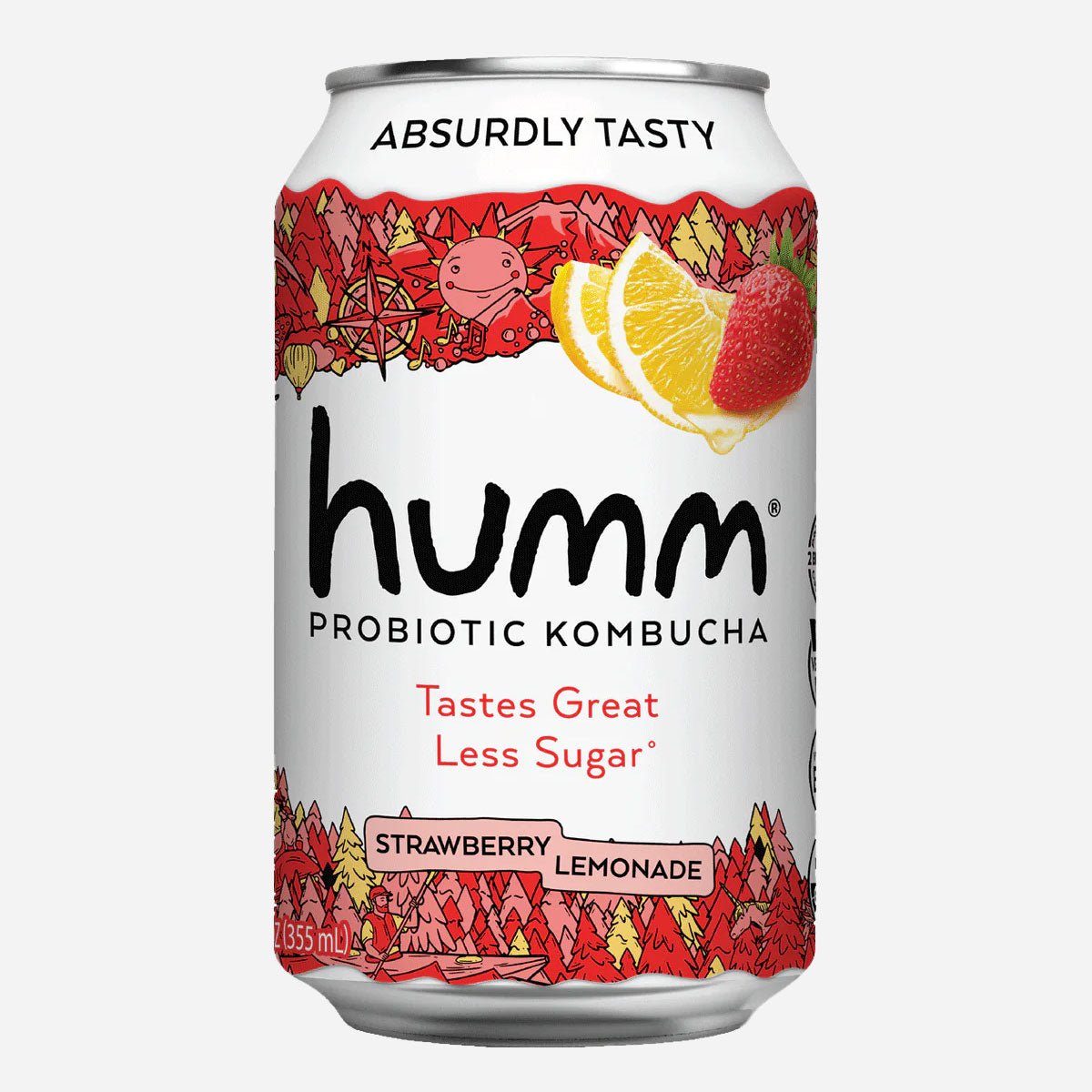 Original Strawberry Lemonade Kombucha - Humm Kombucha