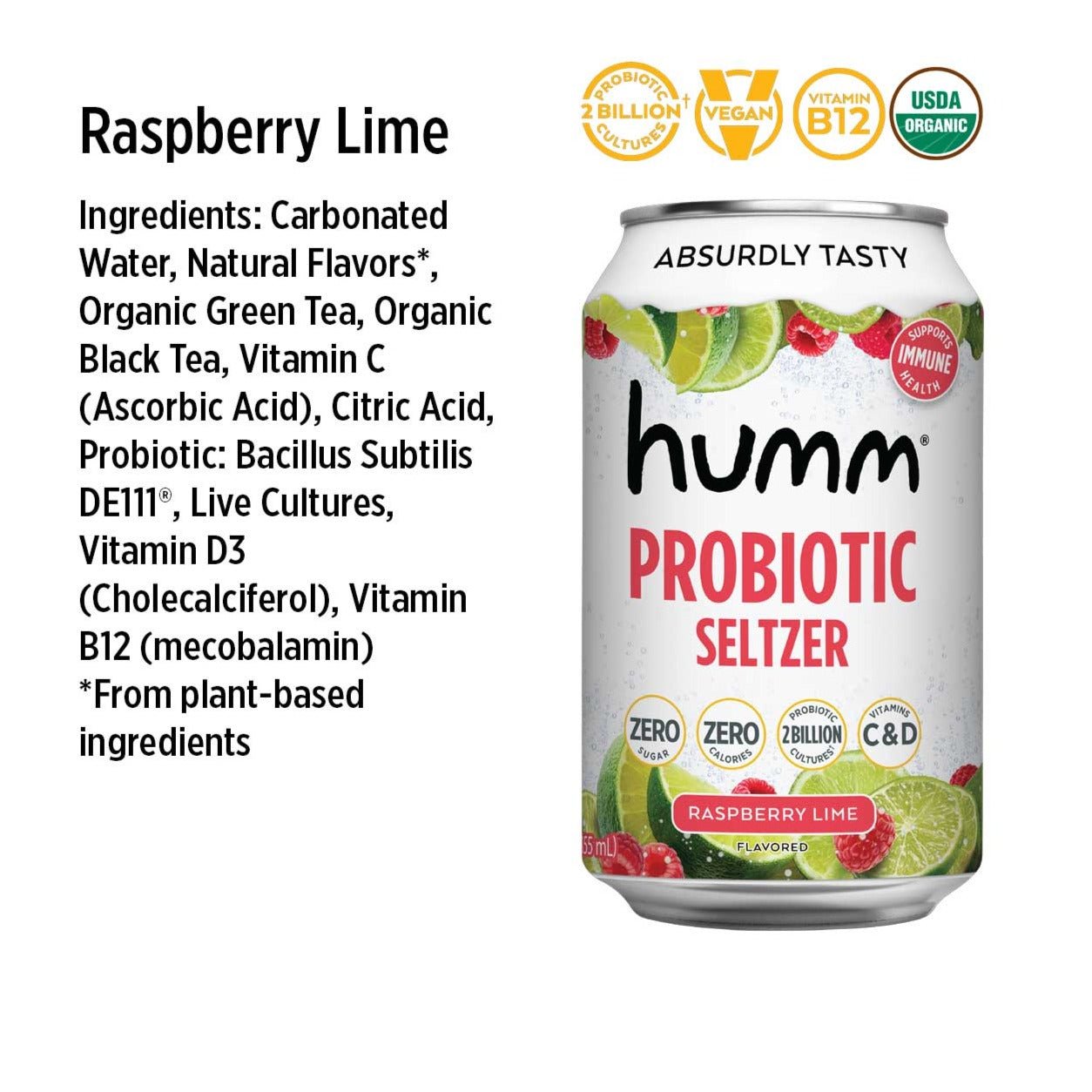 Probiotic Seltzer Variety Pack - Humm Kombucha