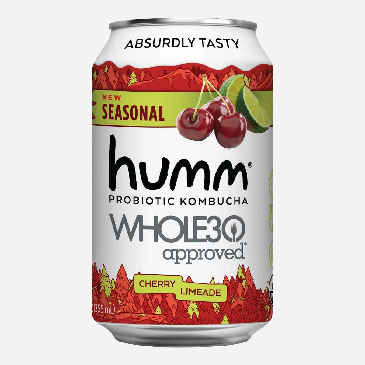 Whole30 Cherry Limeade Kombucha - Humm Kombucha