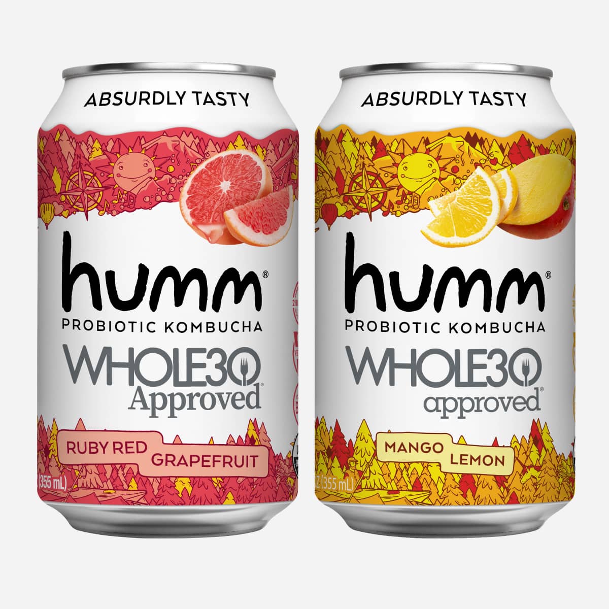 Whole30 Kombucha Citrus Variety Pack - Humm Kombucha